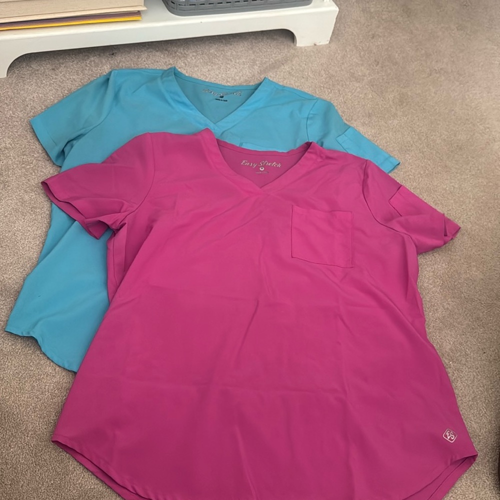 Scrub tops! Barely used, with front pocket